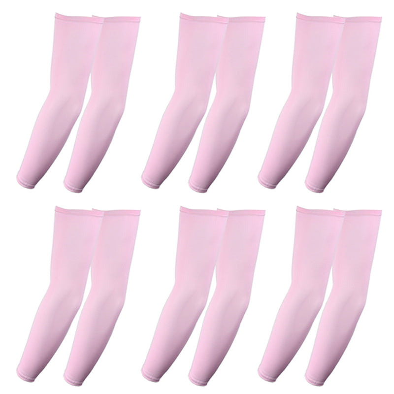 Golf Compression Arm Sleeve (Full Length) UV Protective Anti-slip Arm Cover (Pack of 6 Pairs)