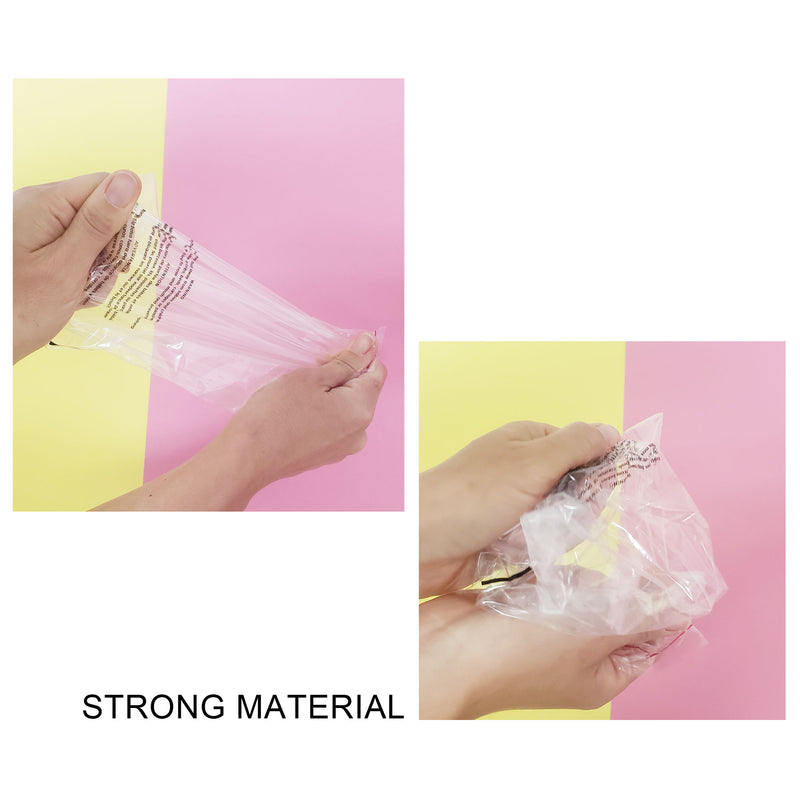 1.5 Mil Seal Seal Clear Flat Bags with Suffocation Warning, 6 x 9 to 14 x 20 inch 100 Bags Resealable Clear & Extra Super Strong Seal for Clothes