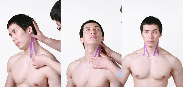 The Elixir Kinesiology Therapeutic Sports Tape Guide - Application Instruction (Neck)