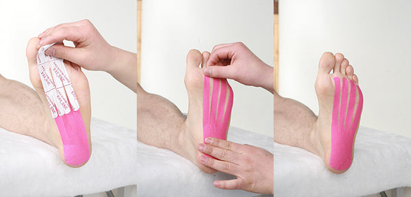 The Elixir Kinesiology Therapeutic Sports Tape Guide - Application Instruction (Sole)