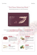 LA TRESS Red Bean Soothing Korean Face Mask, Korean Beauty Skin Care (7 Sheets)