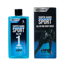 MAXTARK All-in-One Body Wash for Men – Hair, Face & Body Shower Gel with Menthol & Tea Tree for Odor Elimination, Invigorating Cooling Formula, Deep Cleansing, Energizing Bergamot Lemon Scent