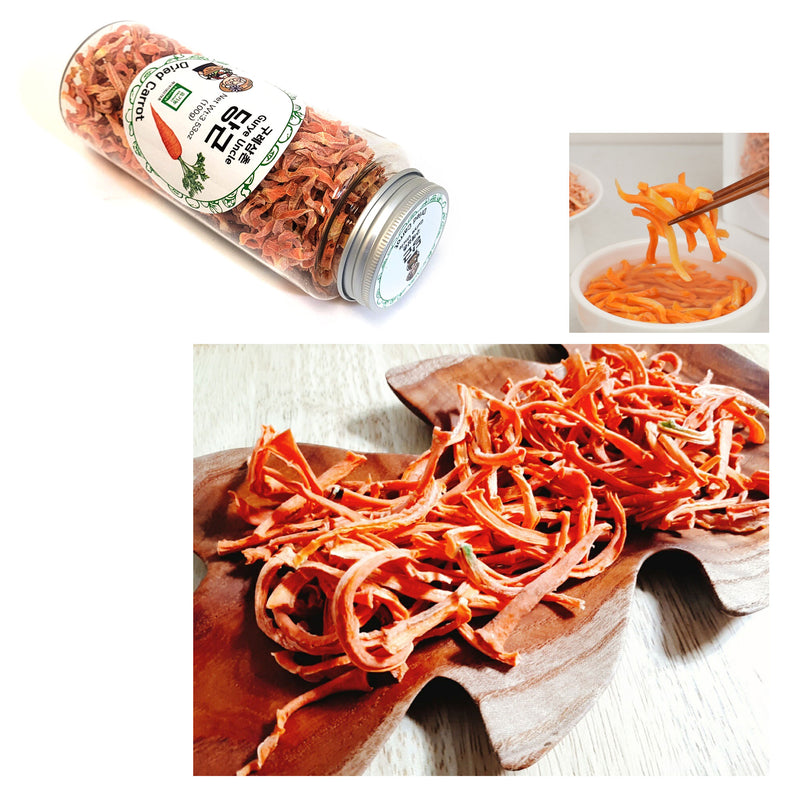 Gurye Uncle 100% Korea Natural Dehydrated Vegetable Flakes Cut & Sifted in Reclosable Bottle for Ramen Topping