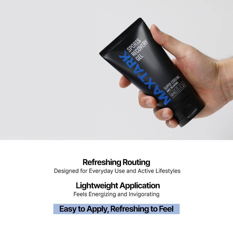 MAXTARK Sports Recovery Gel – Cooling & Soothing Muscle Lotion for Post-Training Refreshment, Relaxing Plant-Based Cooling Gel with Natural Herbal Blend for Active Lifestyles