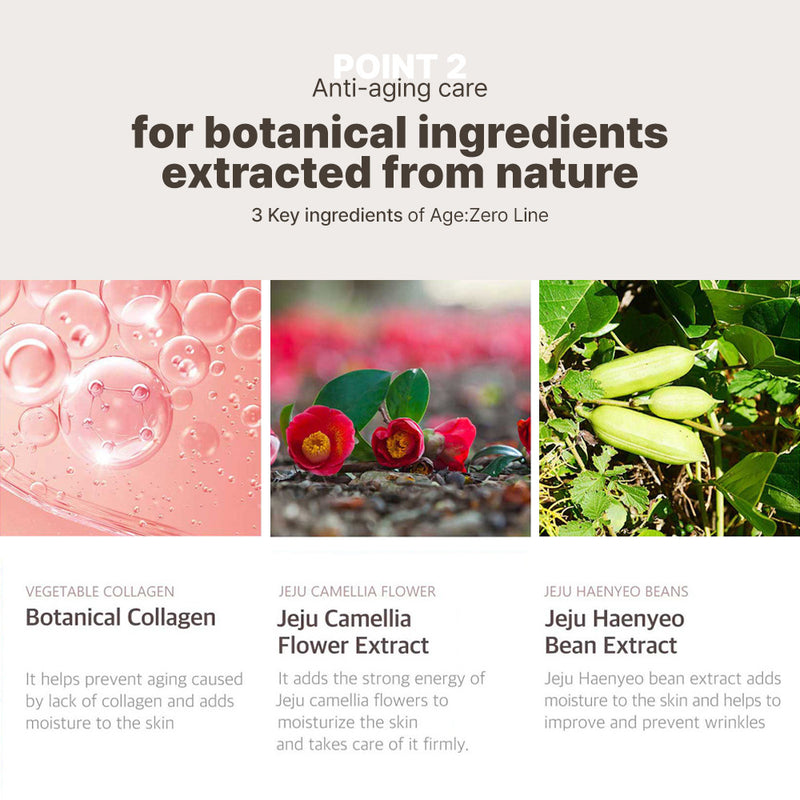 AGE:ZERO Vegan Anti Wrinkle Repair Serum Treatment Kit – K-Beauty Anti-Aging Set with Niacinamide, Bakuchiol, Collagen for Firming, Hydrating, Radiant Glow Skin Care Gift Set