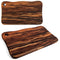 TREE FORK Hand Carved Soild Weru Wood Cutting Board One Piece No Glue FSC-Certified Wooden Cutting Board Block Reversible Double Size Butcher Block, Charcuterie Serving Board, Cheese Board