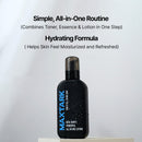 MAXTARK Real Man's Powerful All-in-One Vegan Cooling Lotion – Moisture-Rich Face & Body Gel, Hydrating, Soothing, Non-Sticky, Bergamot & Woody Notes for Daily Use