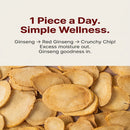 RealGin Korean Red Ginseng Chips, Crunchy Sugar-Free Snack, 15g