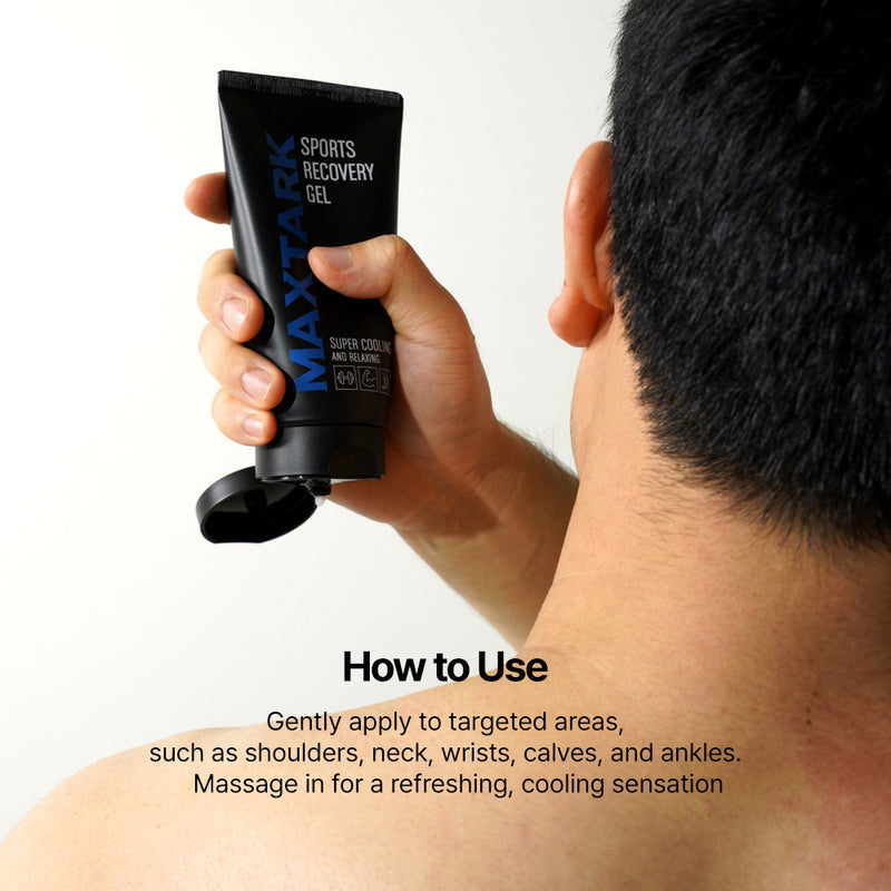 MAXTARK Sports Recovery Gel – Cooling & Soothing Muscle Lotion for Post-Training Refreshment, Relaxing Plant-Based Cooling Gel with Natural Herbal Blend for Active Lifestyles