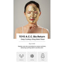 TEYE A.C.C. Bio Return Deep Cooling Lifting Mask – Bio Firming & Anti-Wrinkle Sheet Mask with Diospirin for Hydrating, Moisturizing, Elasticity, Radiance, and Revitalizing Glow
