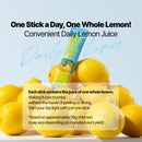 NEWTREE 100% Organic Lemon Juice Stick, NFC Freshly Squeezed Whole Lemon, Not from Concentrate, Water Enhancer & Healthy Hydration, No Gugar, Additives (20g x 28 sticks)