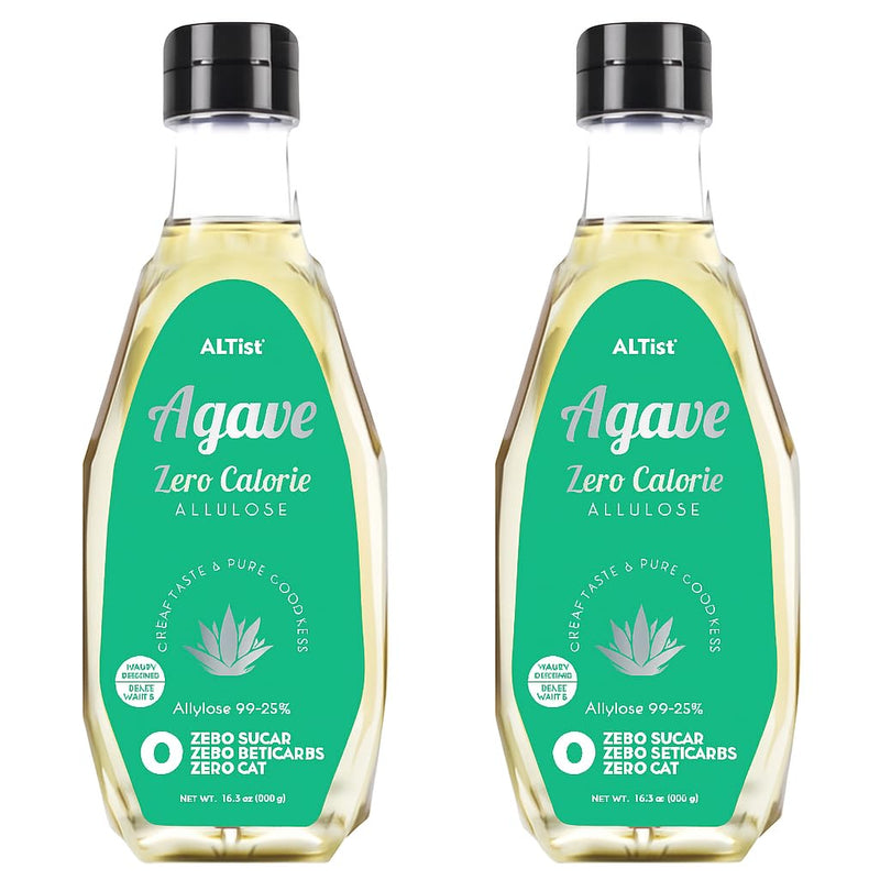 ALTist Allulose Syrup Sweetener – Zero Calorie Liquid Sugar Alternative, Keto, Vegan, Non-GMO, Plant-Based | 1:1 Sugar Replacement, No Net Carbs, Zero Fat, 17.7 fl oz x 2 Bottle