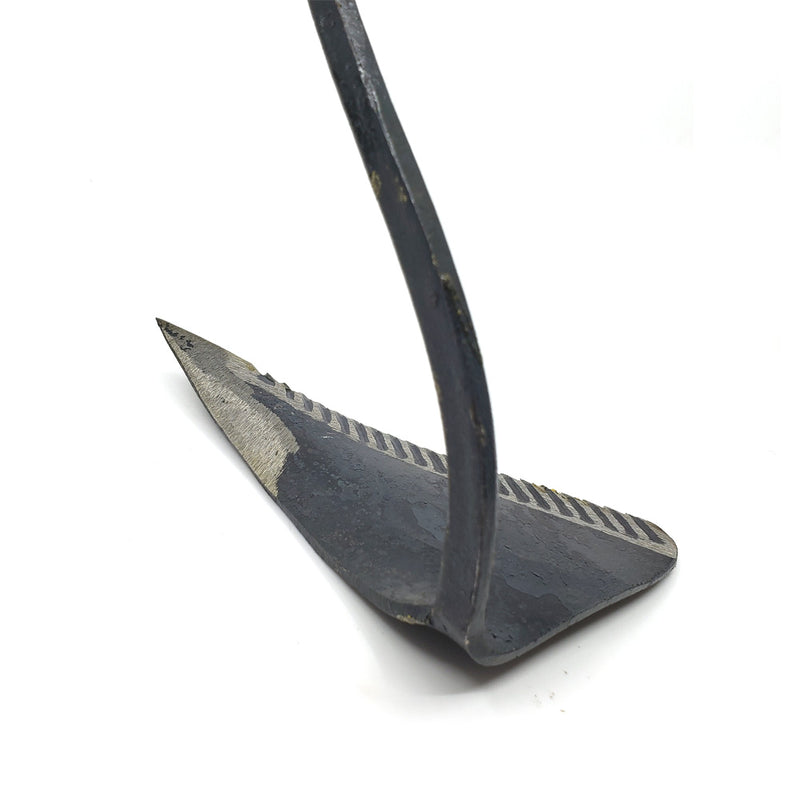 The Elixir Eco Green Premium Hand Forged Hand Plow Hoe Korean Style Gardening Hand Tools for Best Organic Gardening & Horticulture, Upgraded Saw-Type Blade