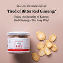 RealGin Korean Red Ginseng Chips, Crunchy Sugar-Free Snack, 15g