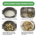 Korean Bibimbap Veggies Dried Vegetables Mix Korean Food, Assorted Korean Traditional Namulbap with Rich Flavor, Dried Topping Vegetables for Rice Cooking, Korean Food Rice Receipes