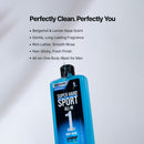 MAXTARK All-in-One Body Wash for Men – Hair, Face & Body Shower Gel with Menthol & Tea Tree for Odor Elimination, Invigorating Cooling Formula, Deep Cleansing, Energizing Bergamot Lemon Scent