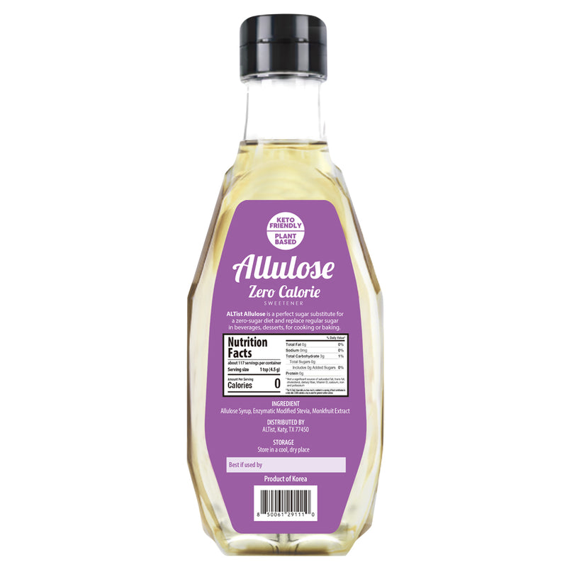 ALTist Allulose Syrup Sweetener – Zero Calorie Liquid Sugar Alternative, Keto, Vegan, Non-GMO, Plant-Based | 1:1 Sugar Replacement, No Net Carbs, Zero Fat, 17.7 fl oz x 2 Bottle