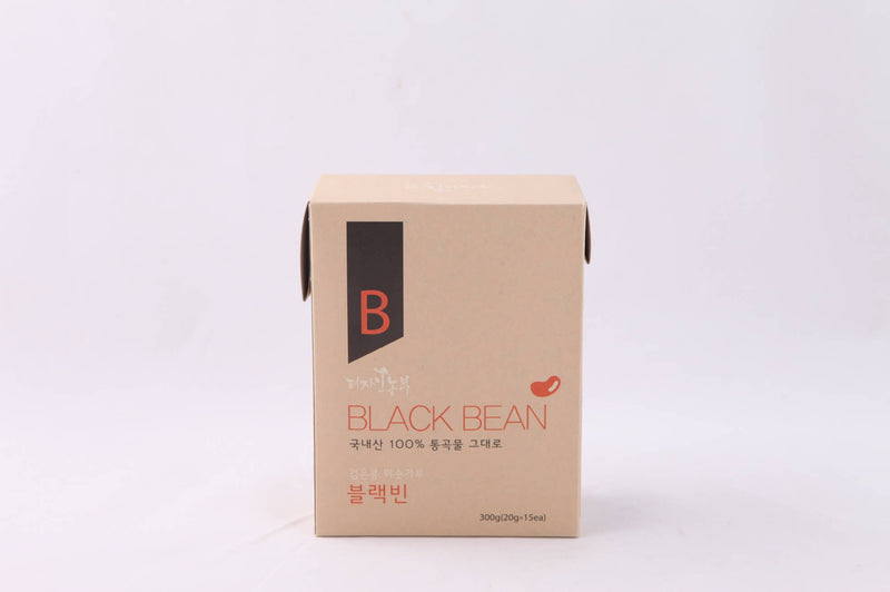 DESIGNNONGBOO Black Bean Multi Mixed Grain Powder 20g x 15 Sticks | Korean Roasted Multi Grain Drink Mix | Vegan Protein & Meal Replacement Shake, Misugaru