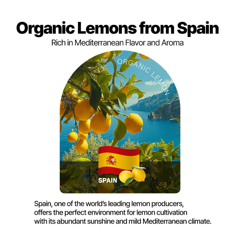 NEWTREE 100% Organic Lemon Juice Stick, NFC Freshly Squeezed Whole Lemon, Not from Concentrate, Water Enhancer & Healthy Hydration, No Gugar, Additives (20g x 28 sticks)