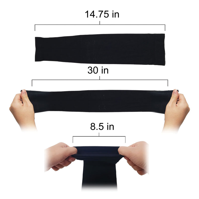 The Elixir Golf 4 Pairs, UV Sun Protection Arm Sleeves for Men & Women, Breathable, Moisture-wicking Tattoo Cover Up Cooling Sports Sleeves UV Protective Cover for Golf Basketball Football