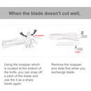 10 Pcs, DORCO Professional Quality Utility Box Cutter Knife S301 - Auto-Lock Safety System, Large Design, Retractable, Built-In Snap-Off Tool, Replaceable Carbon Steel Blade - 18mm