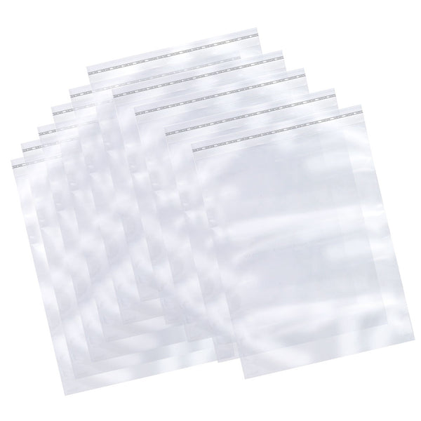 Packaging 1.5Mil Clear Reclosable Self Adhesive Lip & Tape Poly Plastic Bags, Various Sizes