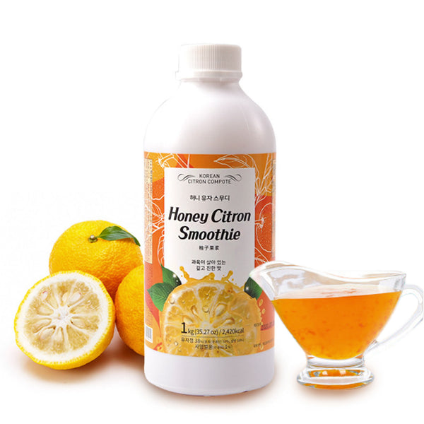 Tomnada Korean Fresh Honey Citron Tea, Citrus Yuza Tea with Honey, Yuzu Marmalade, Yuzu Sauce for Salad, Citron Spread, Honey Citron Jam, Honey Citron Smoothie, 37.27 oz (1kg)