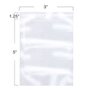 100 Pack, Crystal Clear Resealable Reclosable Cellophane Bags, Meets USDA FDA Standards