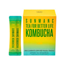 SUNMANC Kombucha Sparkling Probiotic Fermented Drink from South Korea, Gut Health and Immunity Support, Convenient Powdered Drink Mix, Tea Powder, Low Calories, Sugar 0g, Low Caffeine, No Refrigeration Required