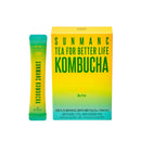 SUNMANC Kombucha Sparkling Probiotic Fermented Drink from South Korea, Gut Health and Immunity Support, Convenient Powdered Drink Mix, Tea Powder, Low Calories, Sugar 0g, Low Caffeine, No Refrigeration Required