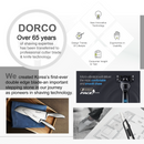 10 Pcs, DORCO Professional Quality Utility Box Cutter Knife S301 - Auto-Lock Safety System, Large Design, Retractable, Built-In Snap-Off Tool, Replaceable Carbon Steel Blade - 18mm