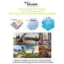 The Elixir Golf 4 Pairs, UV Sun Protection Arm Sleeves for Men & Women, Breathable, Moisture-wicking Tattoo Cover Up Cooling Sports Sleeves UV Protective Cover for Golf Basketball Football