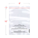 1.5 Mil Seal Seal Clear Flat Bags with Suffocation Warning, 6x9, 8x10, 9x12, 11x14 - Variety Combo Pack of 400 (100 Each Size)