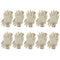 White Latex Dipped Nitrile Coated Work Gloves Safety Working Gloves, Made in Korea