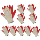 String Knit Palm, Latex Dipped Nitrile Coated Work Gloves Safety Working Gloves