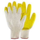 Yellow Latex Dipped Nitrile Coated Work Gloves Safety Working Gloves, Made in Korea