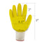 Yellow Latex Dipped Nitrile Coated Work Gloves Safety Working Gloves, Made in Korea