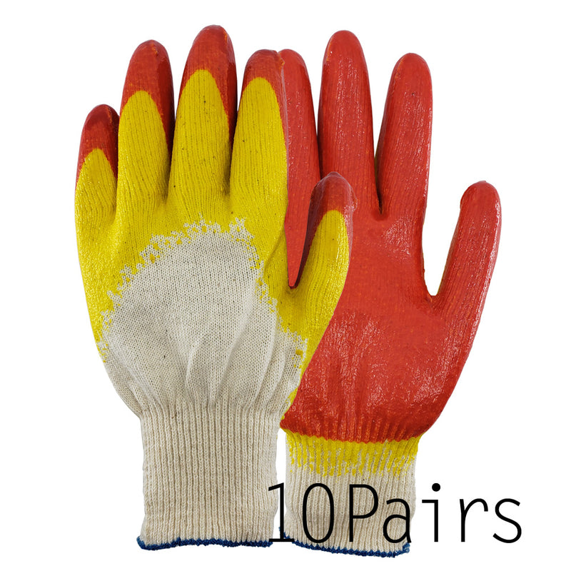 Safety Grip Protection Groves Nitrile Palm and Full Finger Coated Work Gloves