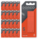 20 Packs, DORCO Professional Quality Utility Box Cutter Knife Replacement Refills - Small Size Carbon Steel Blade, 60° Tip - 9mm (400 Pcs.)
