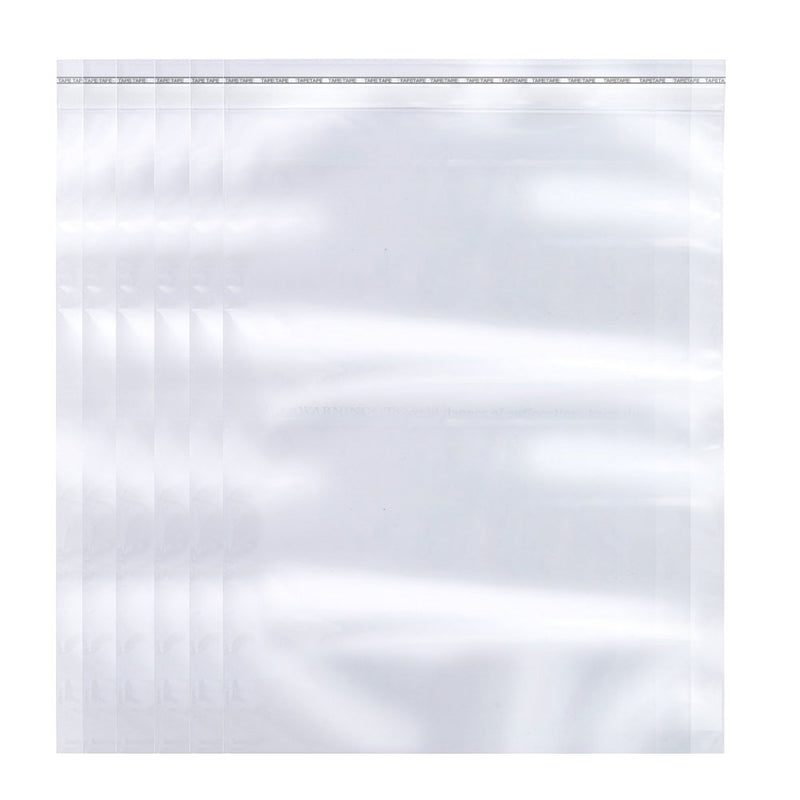 Packaging 1.5Mil Clear Reclosable Self Adhesive Lip & Tape Poly Plastic Bags, Various Sizes