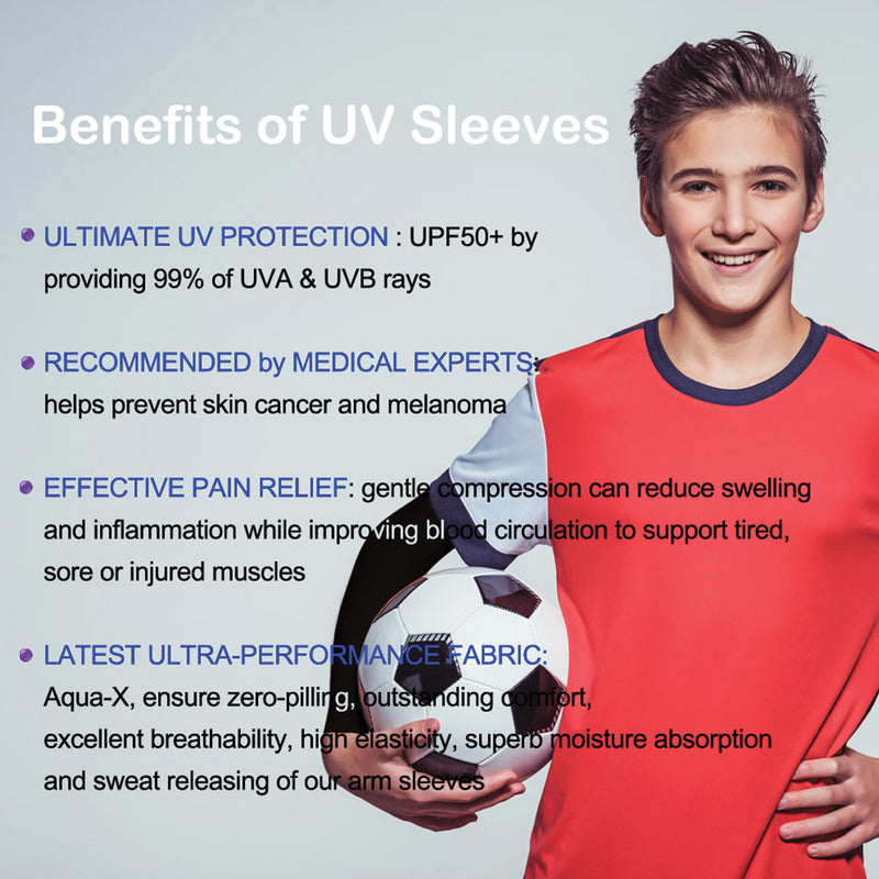 The Elixir Golf 4 Pairs, UV Sun Protection Arm Sleeves for Men & Women, Breathable, Moisture-wicking Tattoo Cover Up Cooling Sports Sleeves UV Protective Cover for Golf Basketball Football