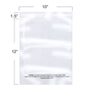 The Elixir Deco 100 Count Suffocation Warning Clear Reclosable Poly Bag, Meets USDA FDA Standards, Various Size