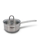 Valarie Korean Tri-Ply Aluminum Stainless Steel Induction Cookware 16 CM 1.6-Quart QT Saucepan With Lid