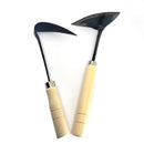 Pack of 2, Handmade Korean Hand Plow Hoe Ho-mi Easy Digger Gardening Tool Set