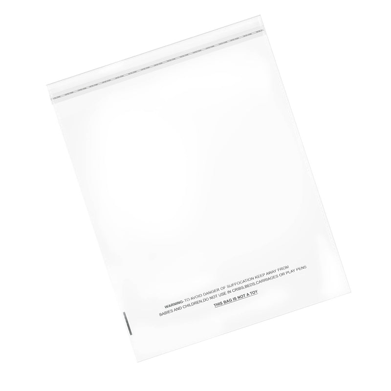 100/200/1000 CT 9" x 12" Clear Self Seal OPP Cellophane Bag Sealing Cello Pouch - For Goodie Bags, Treats, Gifts, Party Favors, Bakery Goods - (1.5 Mil) Suffocation Warning Resealable Reclosable Bags