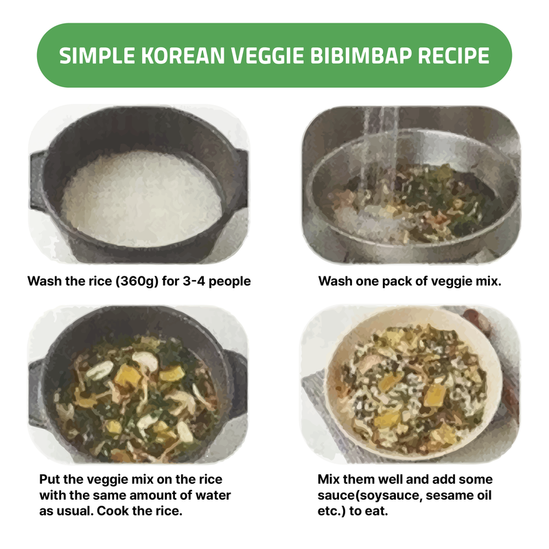 Korean Bibimbab Veggie Mix